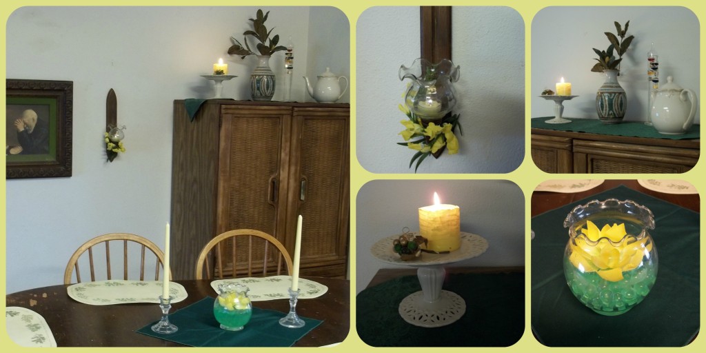 Yellow Dining Room Collage