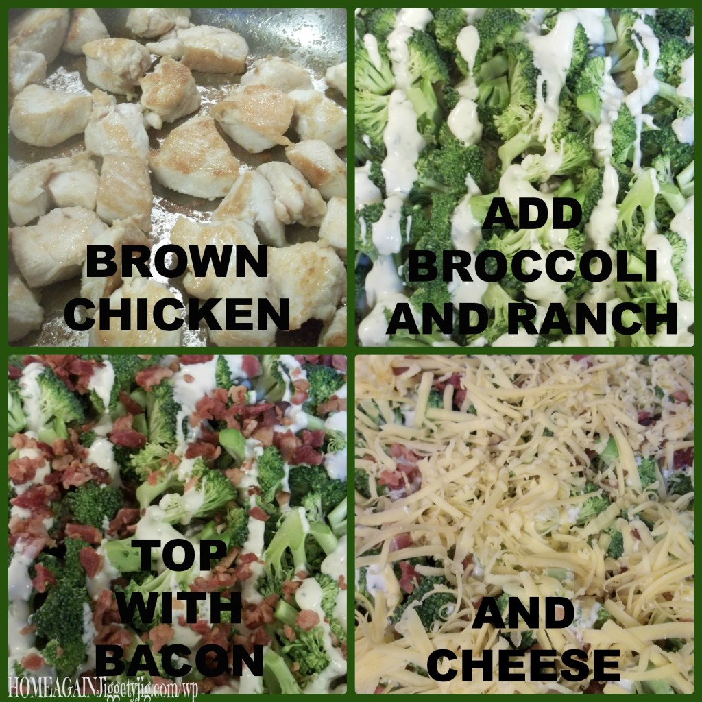 4 part chicken broccoli skillet