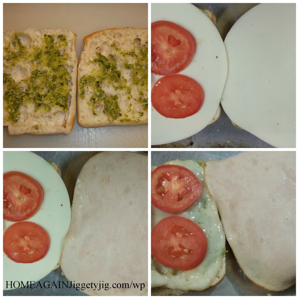 Steps to make a Hot Turkey Provolone Sandwich